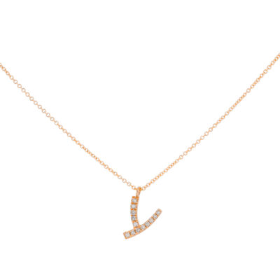 Inicial Y de oro con diamantes