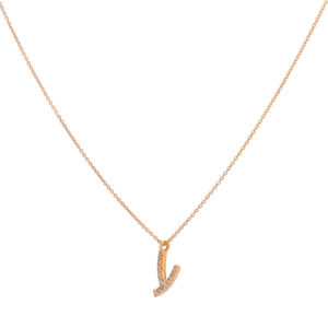 Inicial Y de oro con diamantes - Imagen 2