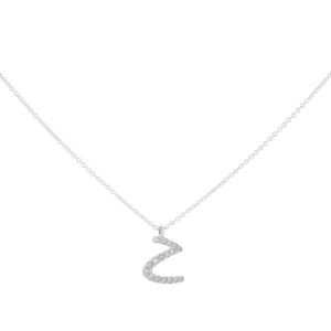 Inicial Z de oro con diamantes