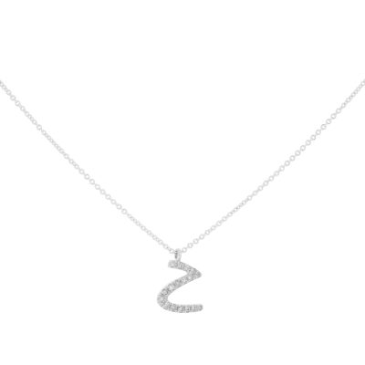 Inicial Z de oro con diamantes