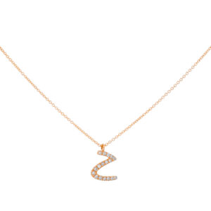 Inicial Z oro con diamantes