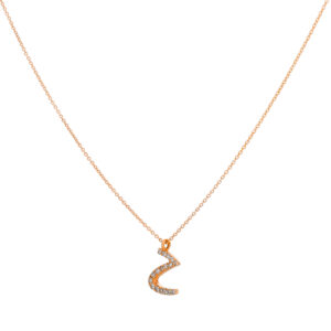 Inicial Z oro con diamantes - Imagen 2