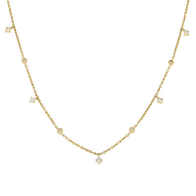 Gargantilla oro amarillo y diamantes.