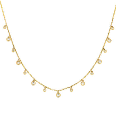 Gargantilla oro amarillo y diamantes.
