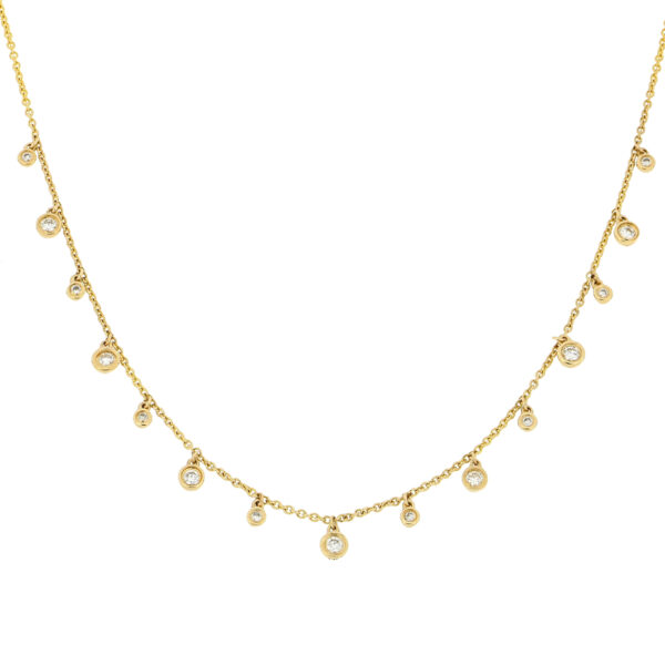 Gargantilla oro amarillo y diamantes.