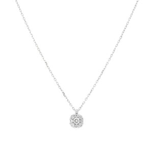 Gargantilla oro blanco y diamantes