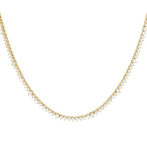 Gargantilla tenis oro amarillo 14K