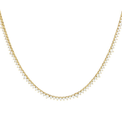Gargantilla tenis oro amarillo 14K