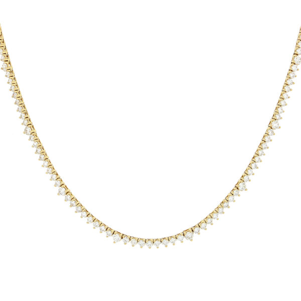 Gargantilla tenis oro amarillo 14K