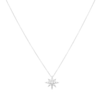 Dije estrella de oro con diamantes