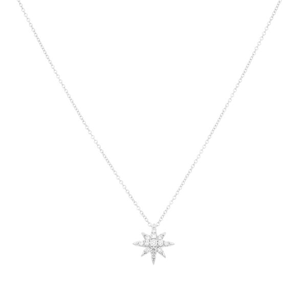 Dije estrella de oro con diamantes