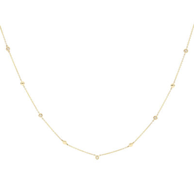 Gargantilla de oro con diamantes