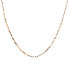Gargantilla en oro amarillo con diamantes