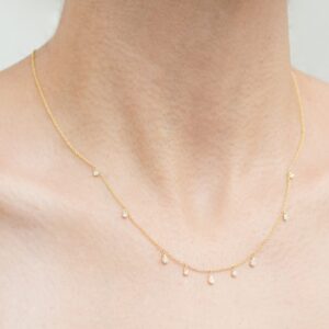 Gargantilla de oro con diamantes - Imagen 2