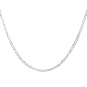 Gargantilla en oro blanco con diamantes