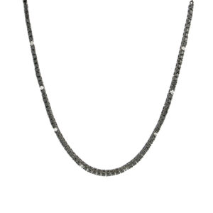 Gargantilla en oro blanco con diamantes