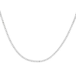 Gargantilla en oro blanco con diamantes