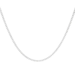 Gargantilla en oro blanco con diamantes