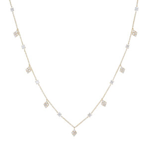 Gargantilla charms de oro amarillo con diamantes
