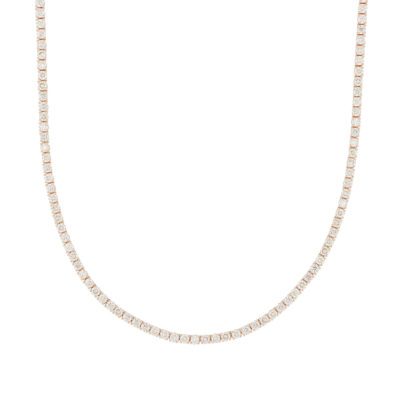 Gargantilla tennis de oro amarillo con diamantes
