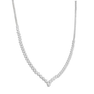 Gargantilla de oro blanco con Diamantes - Imagen 2