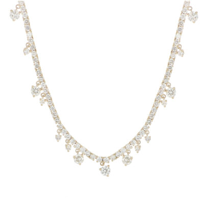 Gargantilla de Oro Amarillo con Diamantes