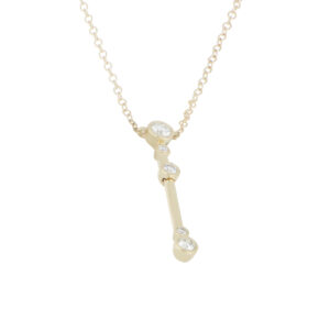 Dije de Oro Amarillo con Diamante - Imagen 2