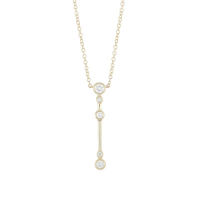 Dije de Oro Amarillo con Diamante