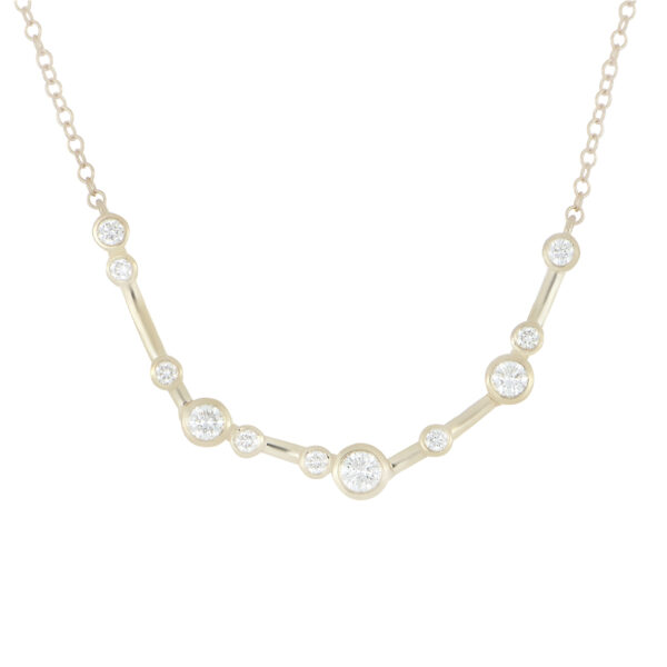 Dije de Oro Amarillo con Diamantes