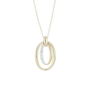 Dije de Oro Amarillo con Diamante