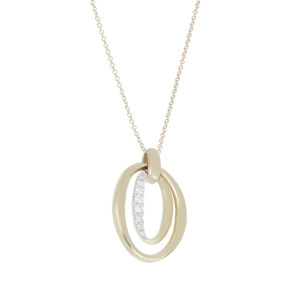 Dije de Oro Amarillo con Diamante - Imagen 2