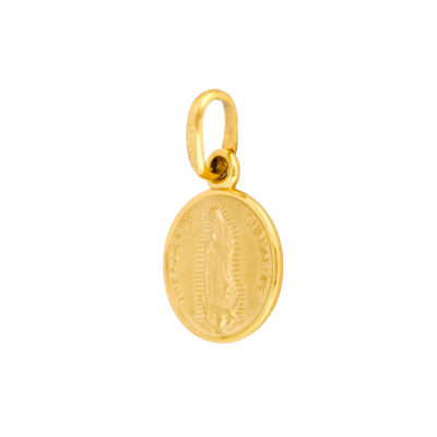 Medalla virgen de Guadalupe de oro - Imagen 2