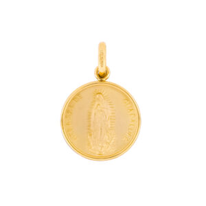 Medalla virgen de Guadalupe de oro