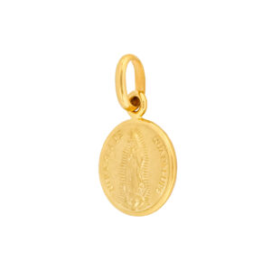 Medalla virgen de Guadalupe de oro - Imagen 3