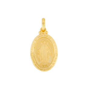 Medalla virgen milagrosa de oro
