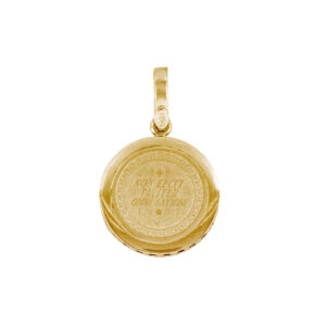 Medalla Virgen de Guadalupe de oro con diamantes - Imagen 3