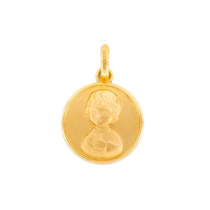 Medalla 1ra comunion niño de oro
