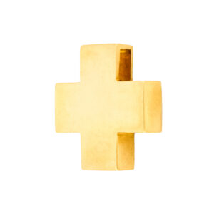 Dije cruz mediana de oro - Imagen 2