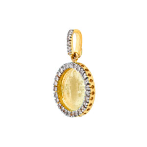 Medalla San Benito de oro con diamantes - Imagen 2
