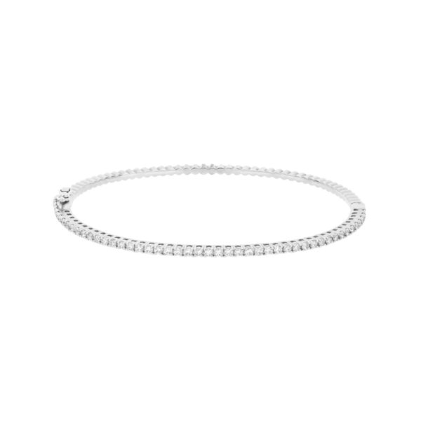 Aro en oro blanco con diamantes