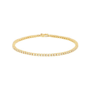 Pulsera de oro amarillo y diamantes