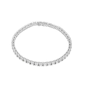 Pulsera tenis en oro blanco con diamantes