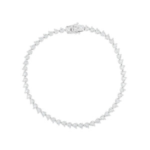 Pulsera tennis de oro blanco con diamantes