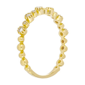 Churumbela de oro amarillo con diamantes - Imagen 2