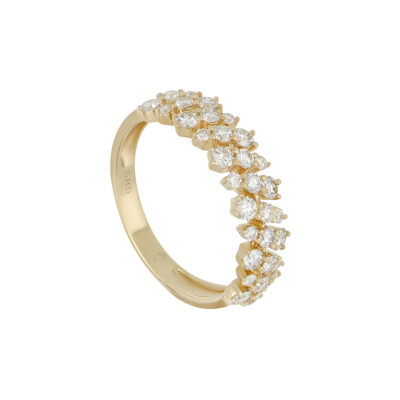 Anillo de Oro Amarillo con Diamantes