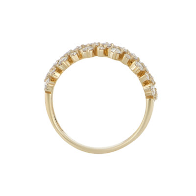Anillo de Oro Amarillo con Diamantes - Imagen 2