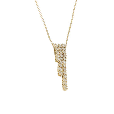 Gargantilla de Oro Amarillo con Diamantes - Imagen 2