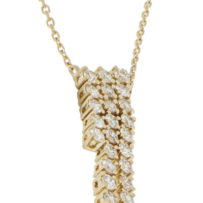 Gargantilla de Oro Amarillo con Diamantes - Imagen 3