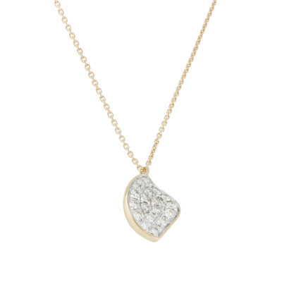 Gargantilla de Oro Amarillo y Dije con Diamantes - Imagen 2