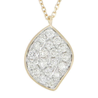 Gargantilla de Oro Amarillo y Dije con Diamantes - Imagen 3